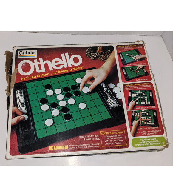 Vintage 1977 Gabriel Othello Board Game  Box has some wear, - Picture 4 of 4